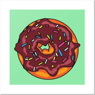 Chocolate Donut Posters and Art